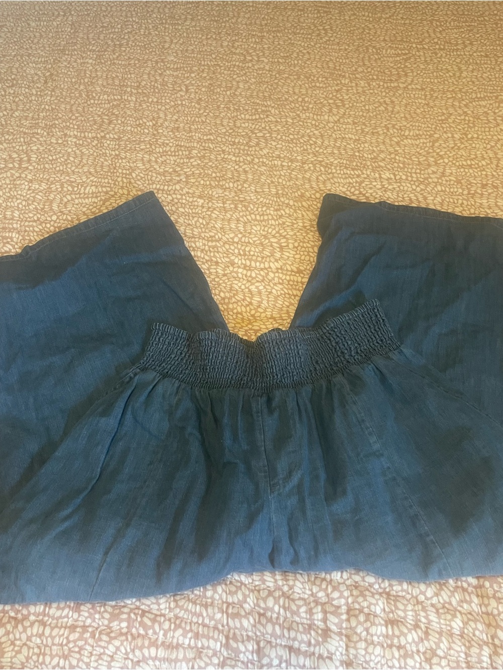 Pilcro High Rise Cropped Pull On Wide Leg Jeans/ L - Picture 7 of 7